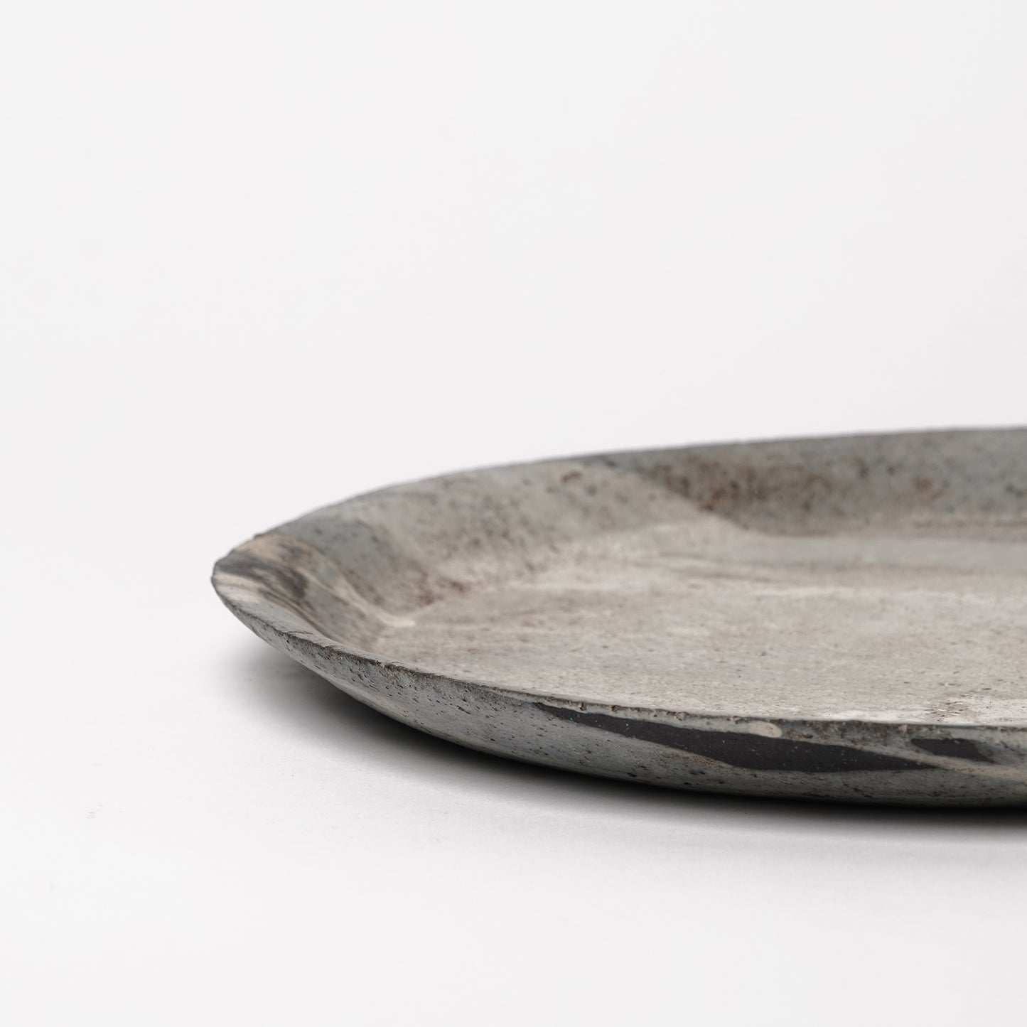 Akiko Yanagawa Rim Large Plate White