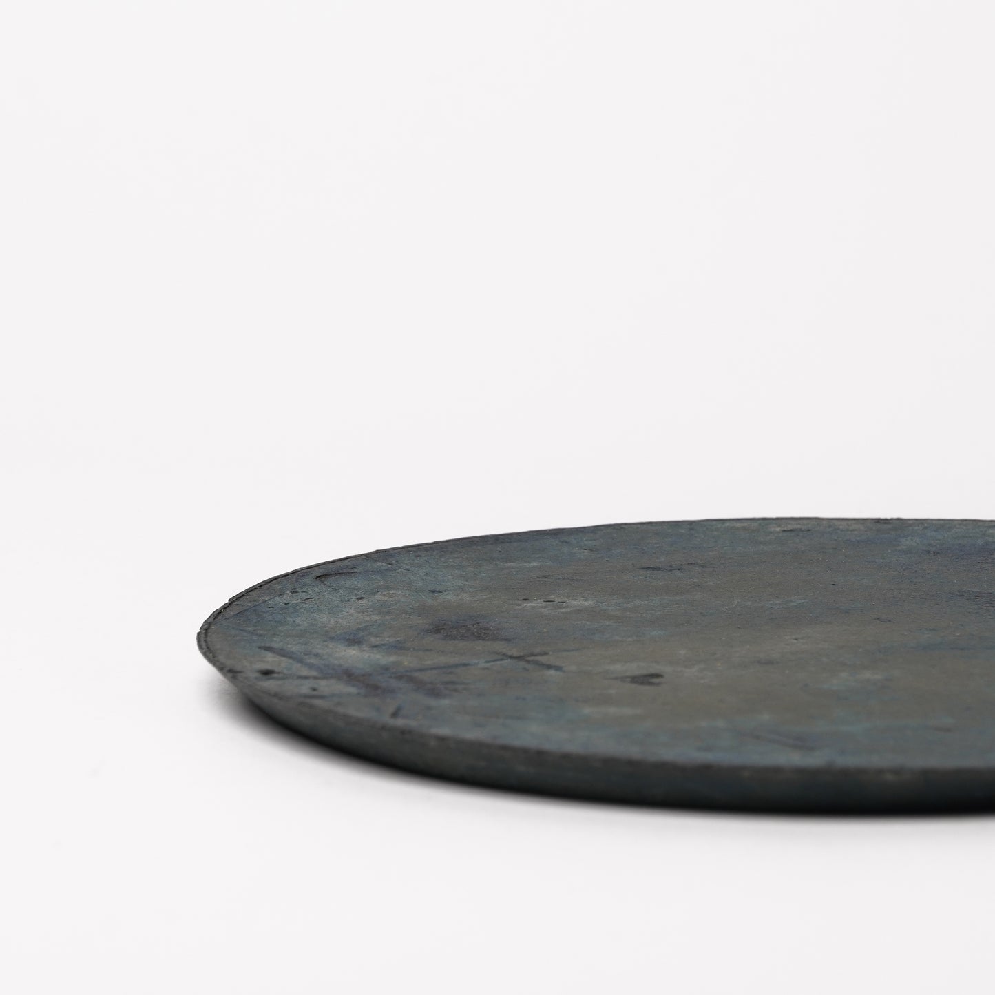 Akiko Yanagawa Flat Dinner Plate Blue