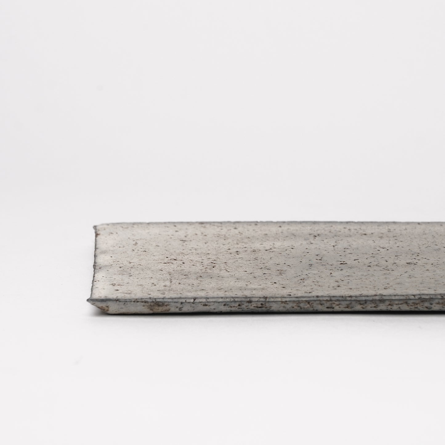 Akiko Yanagawa Flat rectangle Plate White