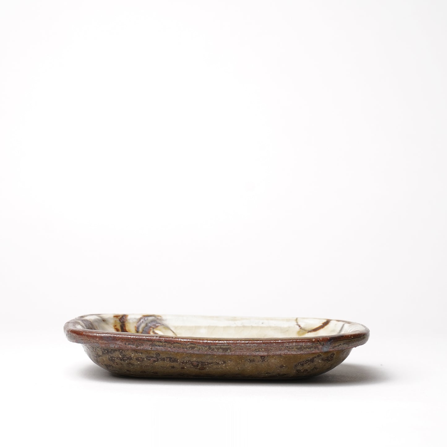 Fumotogama Shodaiyaki Slipware Rectangle Mini Plate