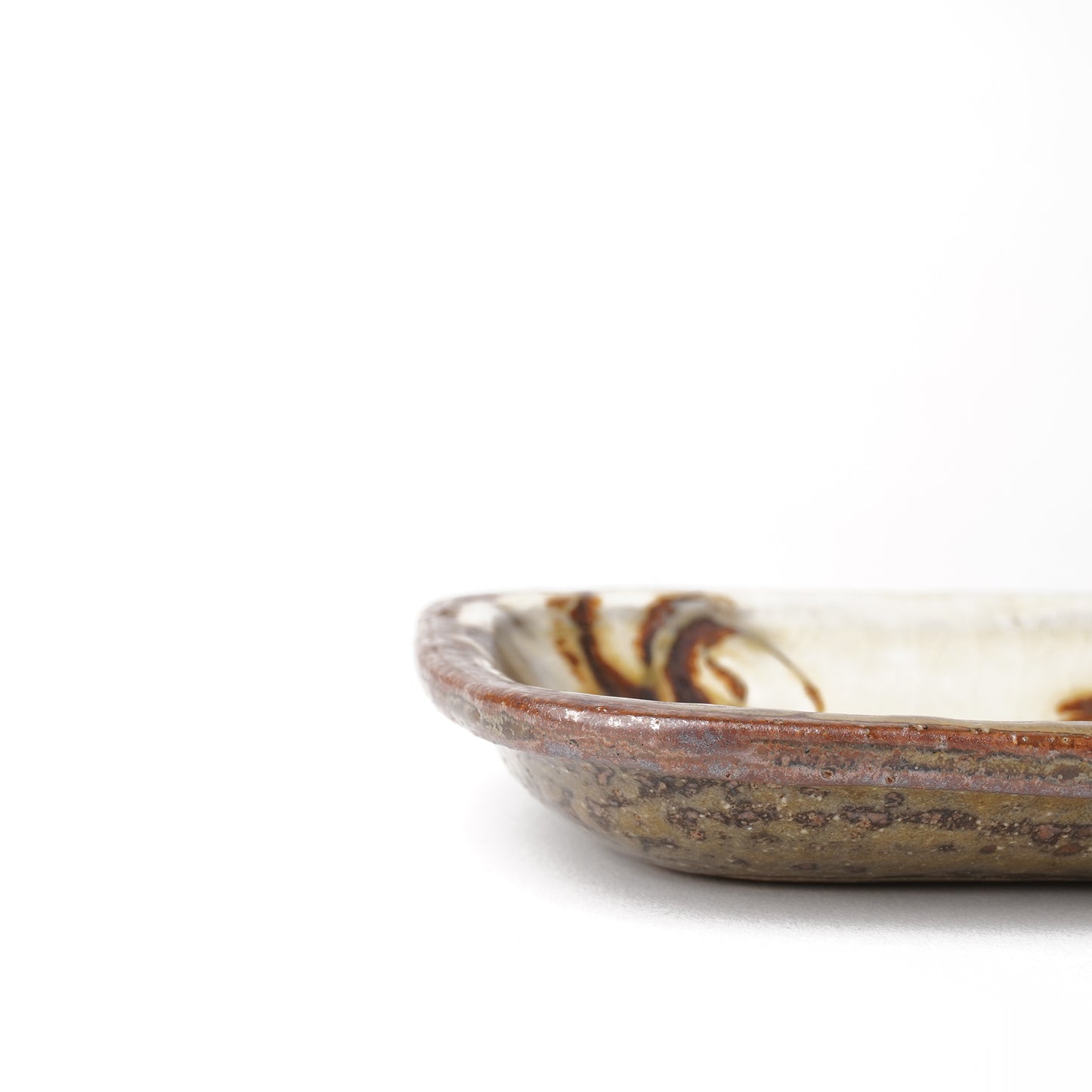 Fumotogama Shodaiyaki Slipware Rectangle Mini Plate