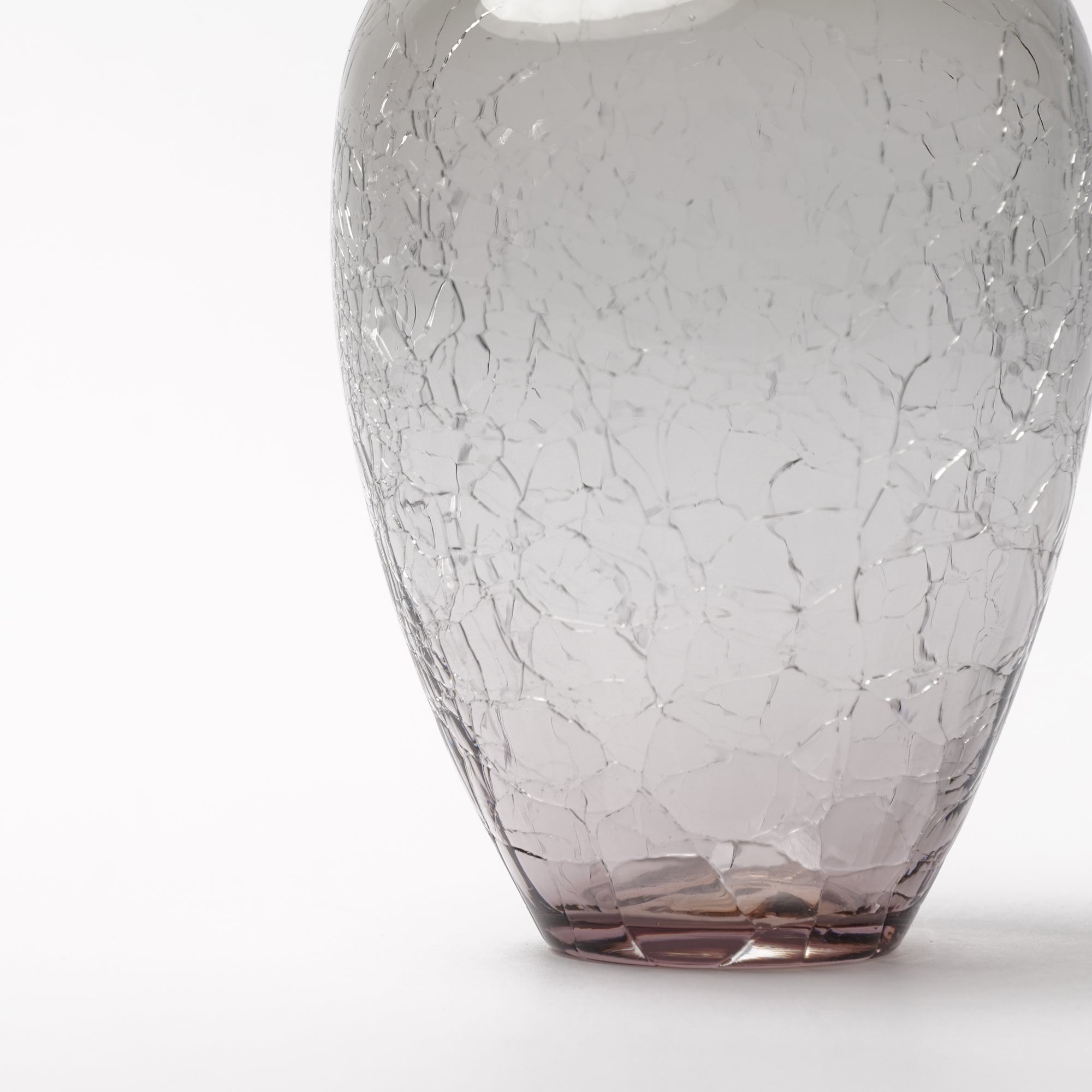 Daisaku Hashimura Crack Glass Vase Grey – Art on The Table