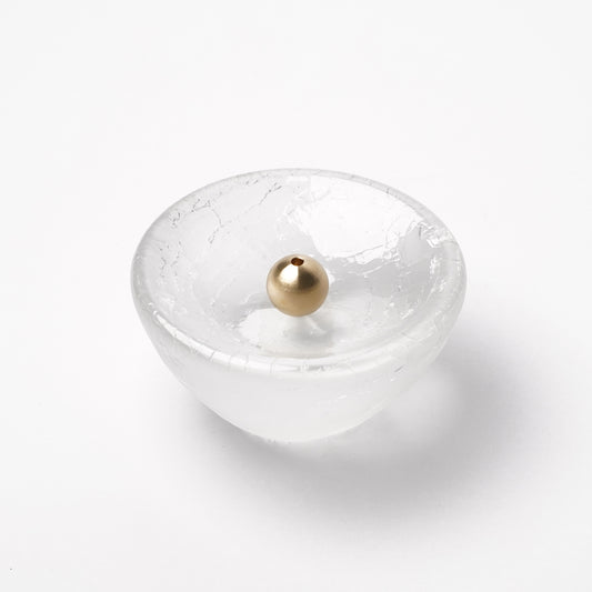 Daisaku Hashimura Incense Holder Crack Glass Cloud