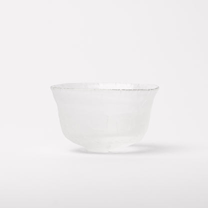 Daisaku Hashimura Cloud Double Crack Glass Guinomi Sake Cup