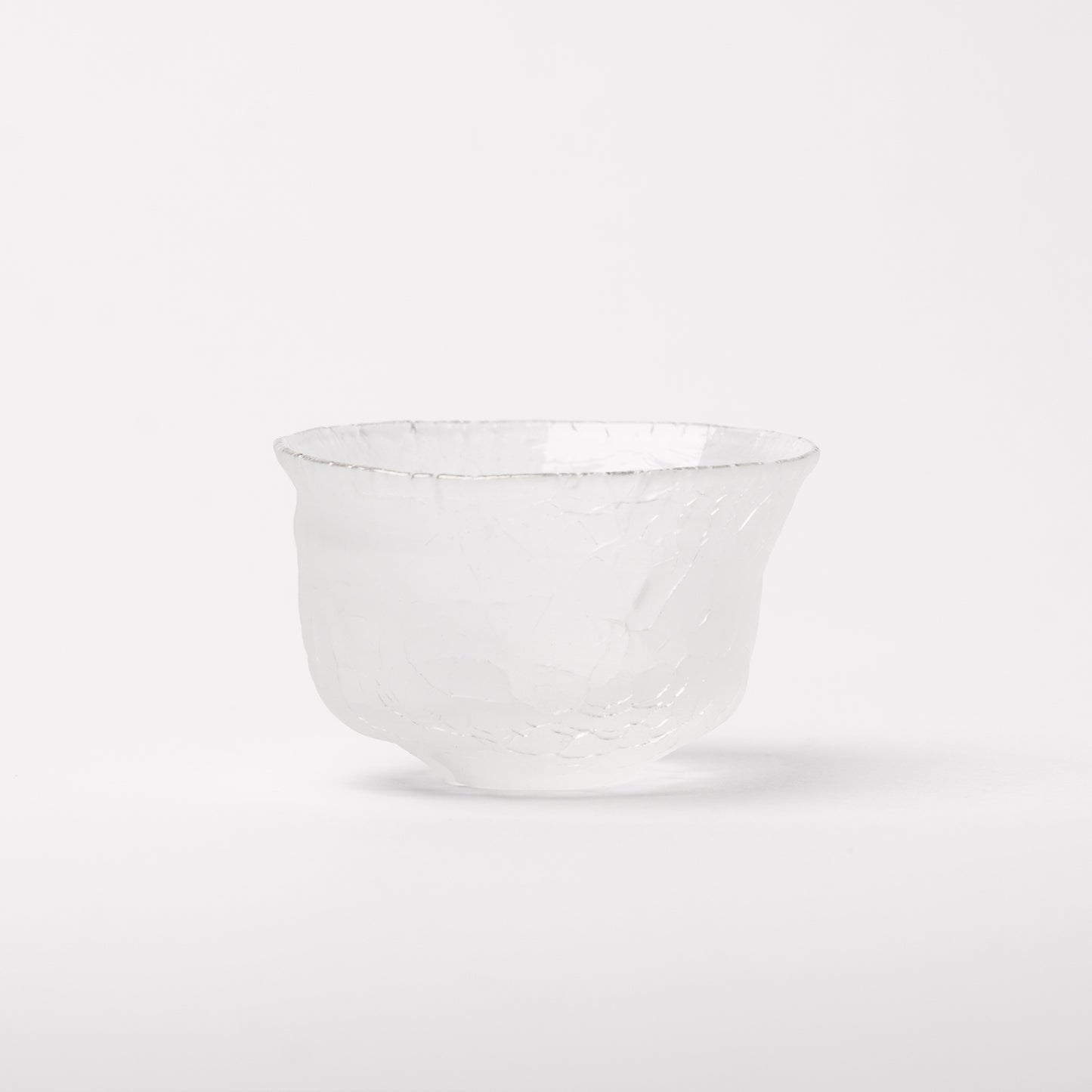Daisaku Hashimura Cloud Double Crack Glass Guinomi Sake Cup