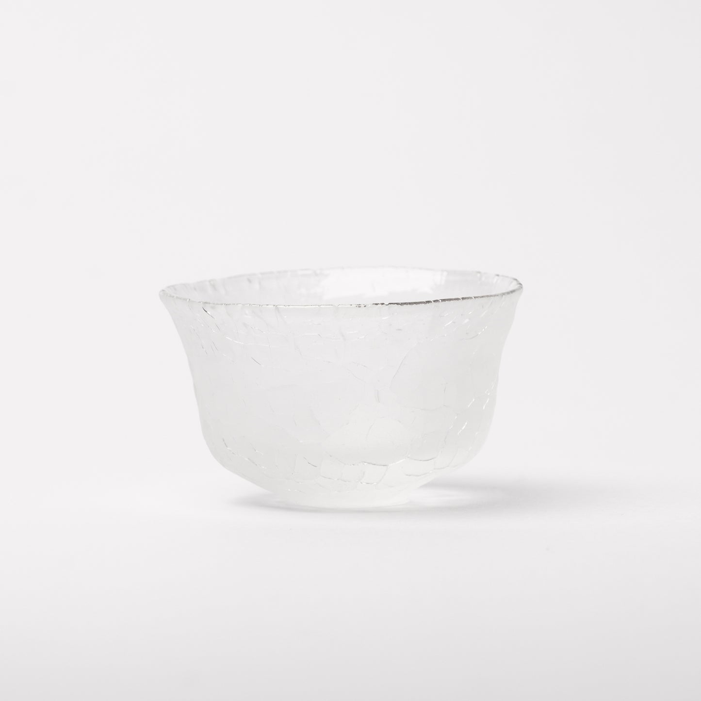Daisaku Hashimura Cloud Double Crack Glass Guinomi Sake Cup