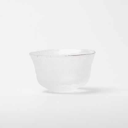 Daisaku Hashimura Cloud Double Crack Glass Guinomi Sake Cup