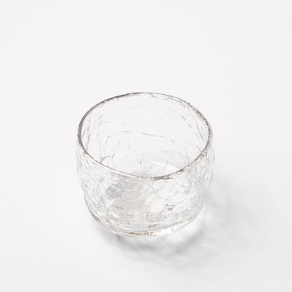 Daisaku Hashimura Double Crack Glass Guinomi Sake Cup