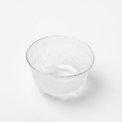 Daisaku Hashimura Cloud Double Crack Glass Guinomi Sake Cup