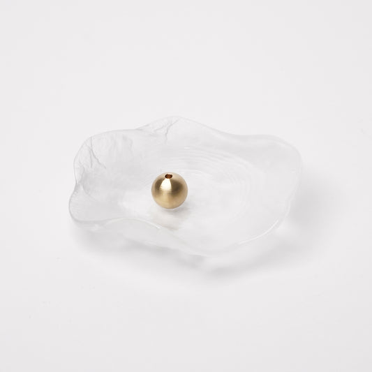 Daisaku Hashimura Glass Incense Holder Cloud
