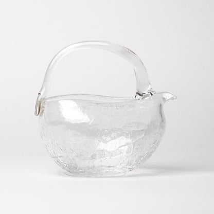 Daisaku Hashimura Crack Glass Katakuchi Sake Server with handle