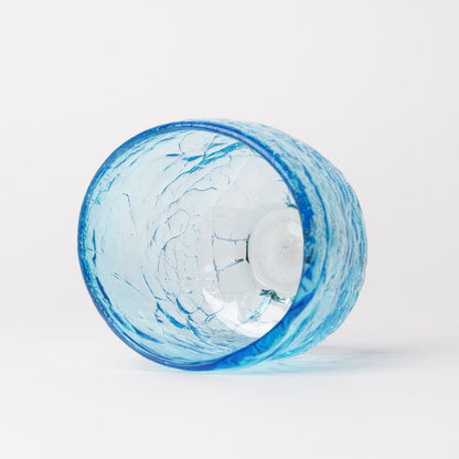 Daisaku Hashimura Double Crack Glass Blue