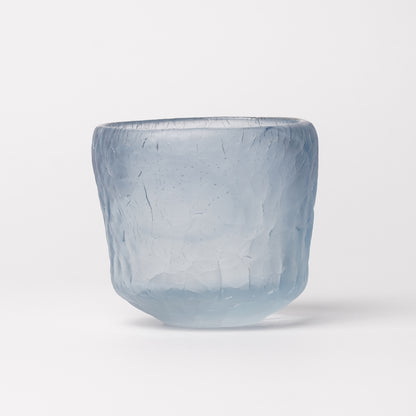 Daisaku Hashimura Double Crack Glass Blue
