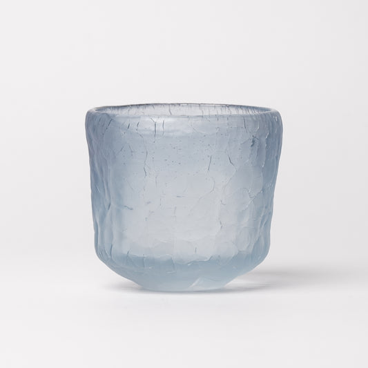 Daisaku Hashimura Double Crack Glass Blue