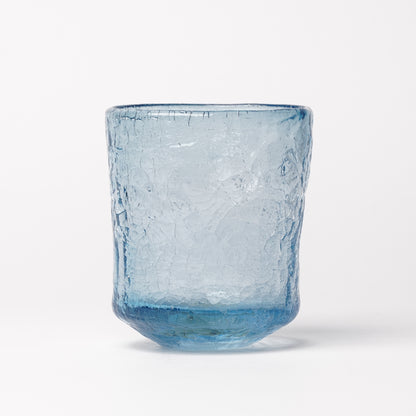 Daisaku Hashimura Double Crack Glass Blue
