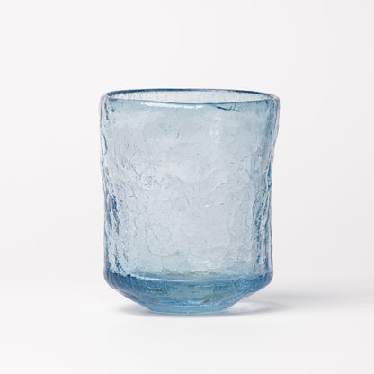 Daisaku Hashimura Double Crack Glass Blue