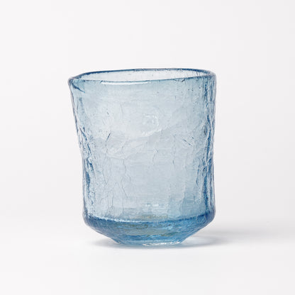 Daisaku Hashimura Double Crack Glass Blue