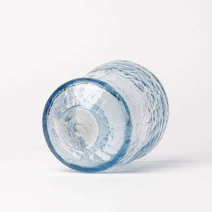 Daisaku Hashimura Double Crack Glass Blue