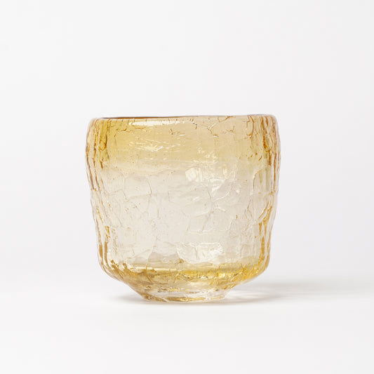 Daisaku Hashimura Double Crack Glass Yellow