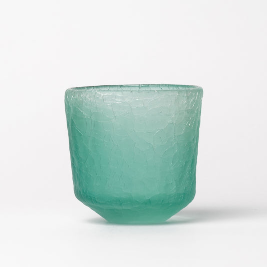 Daisaku Hashimura Double Crack Glass Green