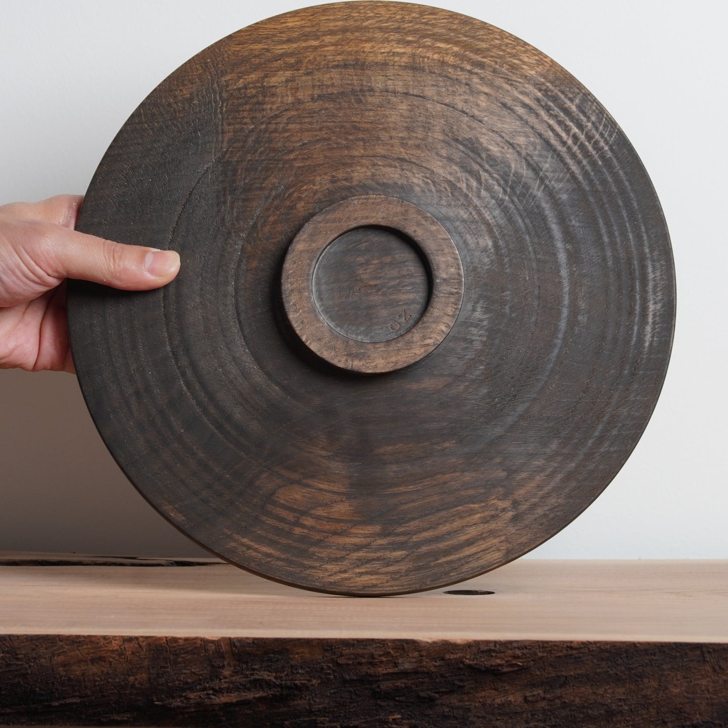 Yuzo Komada Oak Large Plate