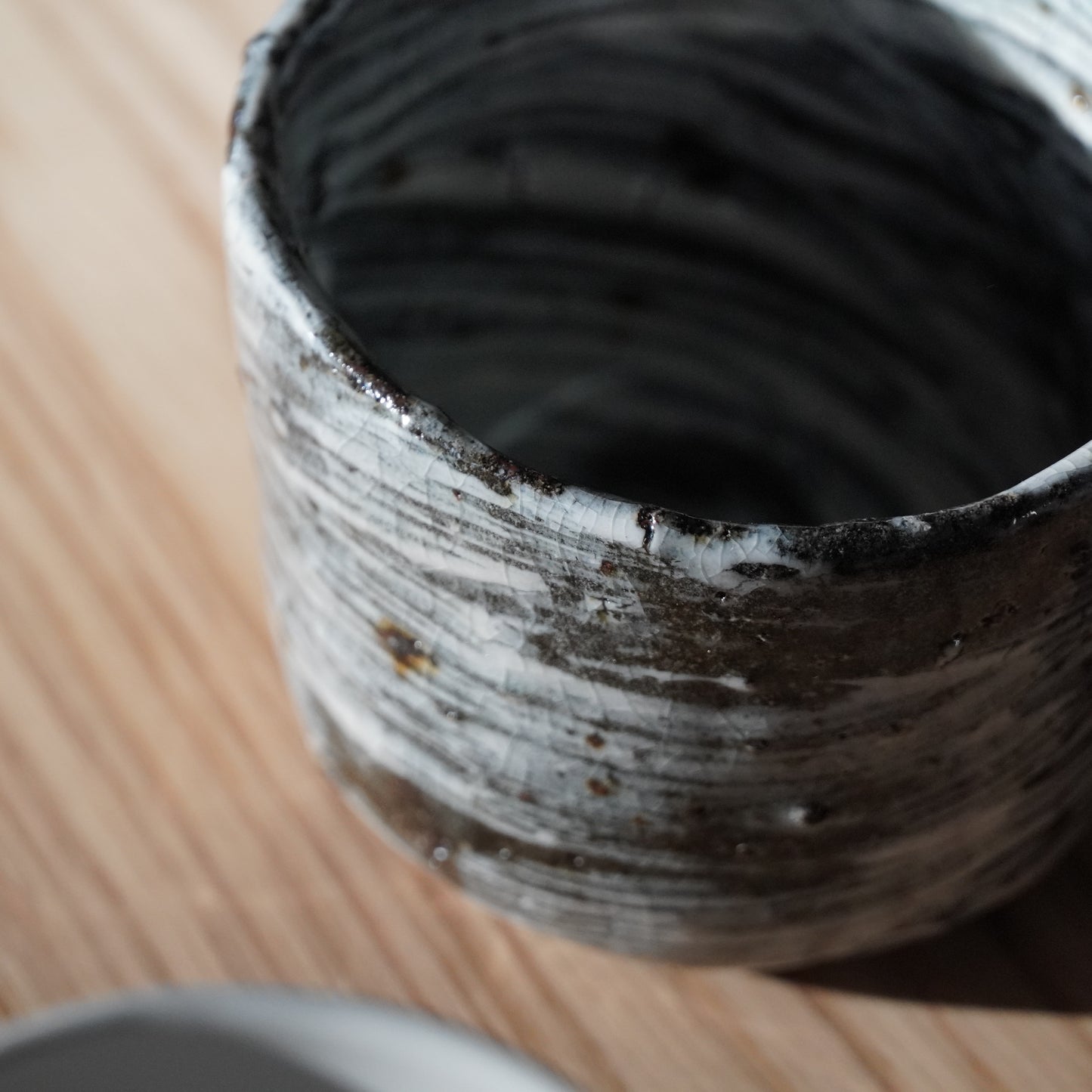 Nakagawa Jinenbogama Karatsu Wood fired Hakeme Soba Choko Cup