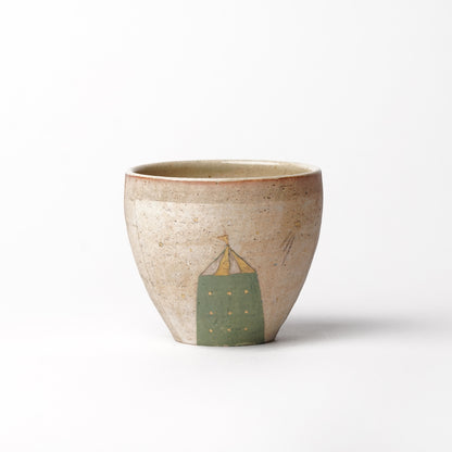 Izumi Sakai Yunomi Tea Cup with gold with gold