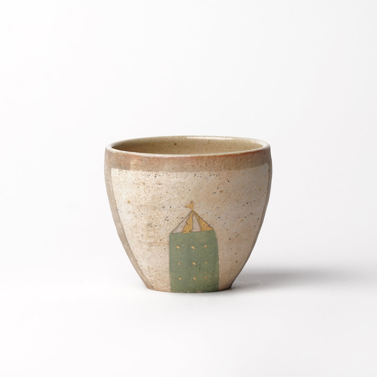 Izumi Sakai Yunomi Tea Cup with gold with gold