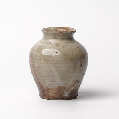 Takeryo Kawaguchi Flower Vase Ash Glaze