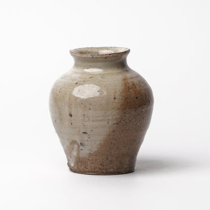Takeryo Kawaguchi Flower Vase Ash Glaze