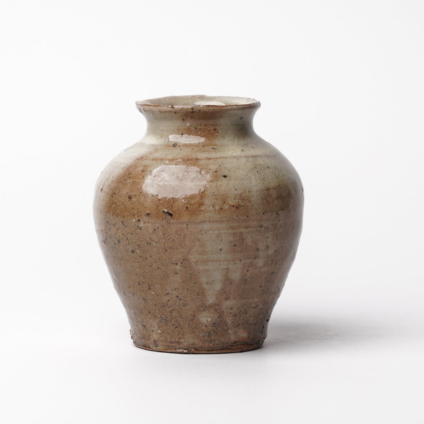 Takeryo Kawaguchi Flower Vase Ash Glaze