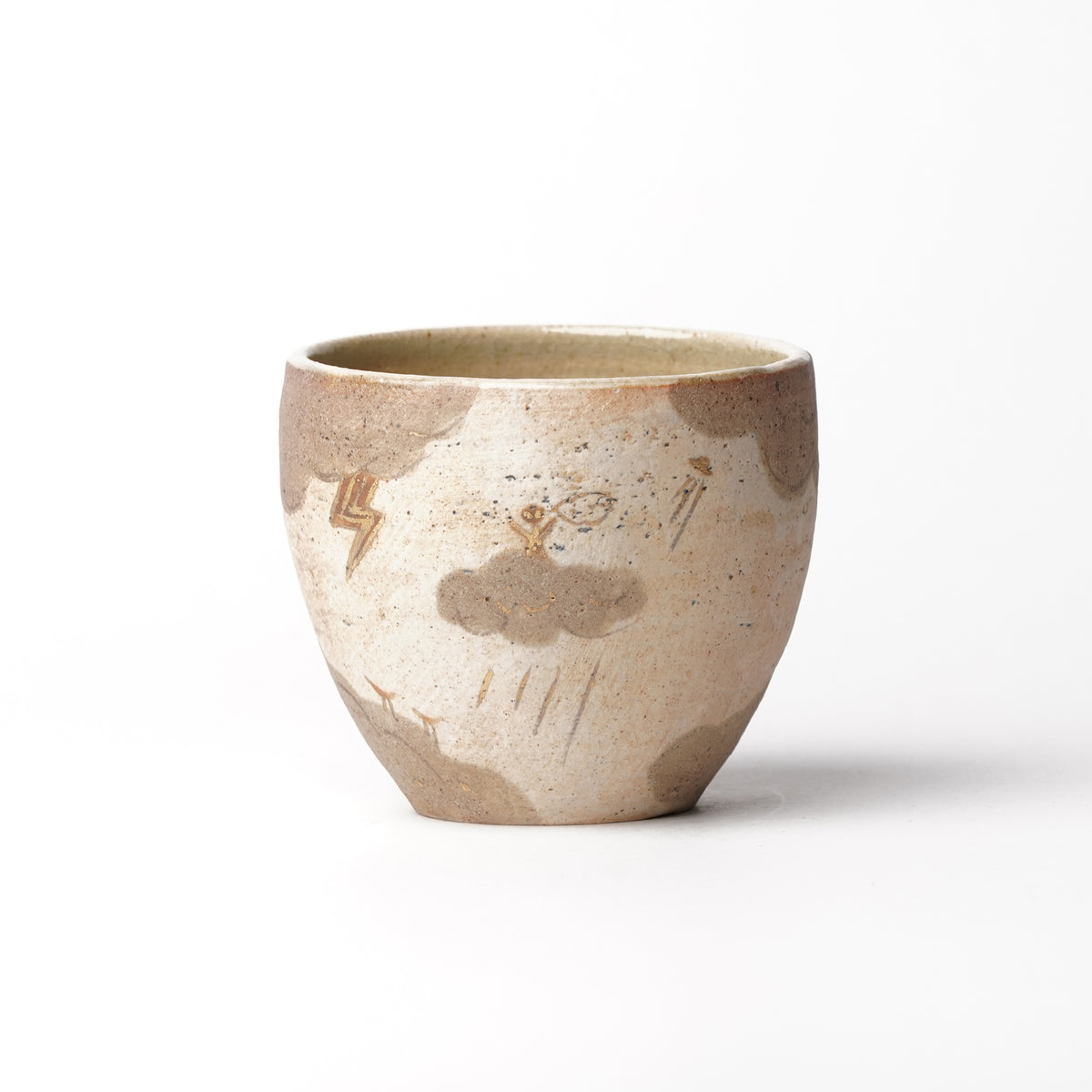 Izumi Sakai Yunomi Tea Cup with gold with gold