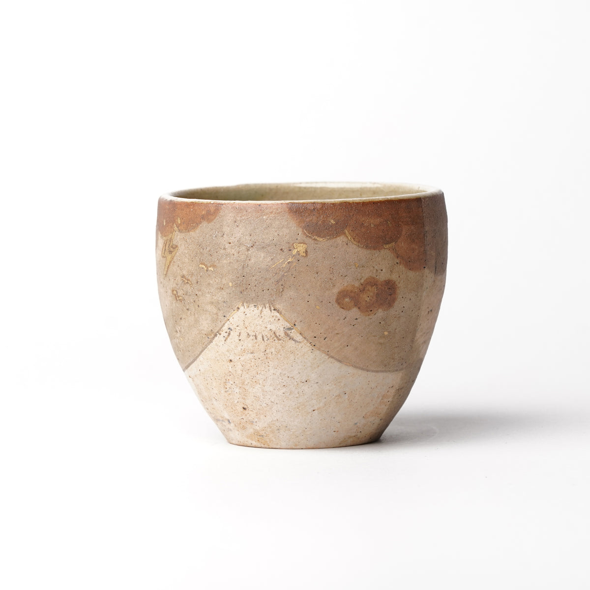 Izumi Sakai Yunomi Tea Cup with gold with gold