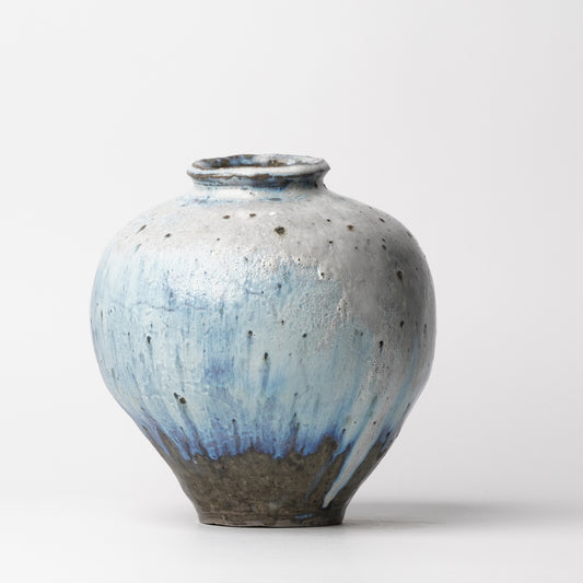 Takeryo Kawaguchi Vase Ash Glaze Noborigama Woodfired