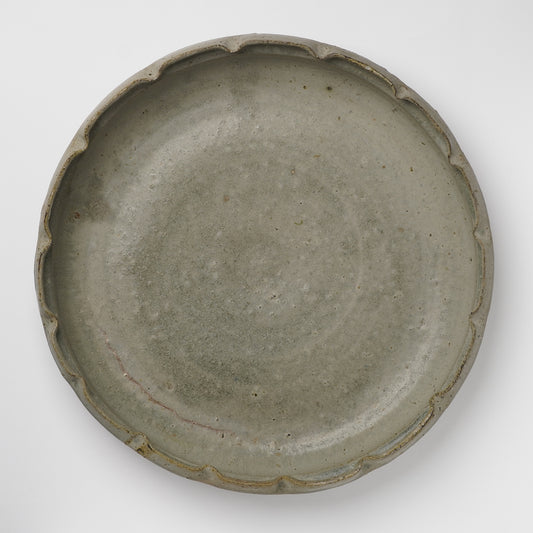 Takeryo Kawaguchi Extra Large Rinka Plate with Silver