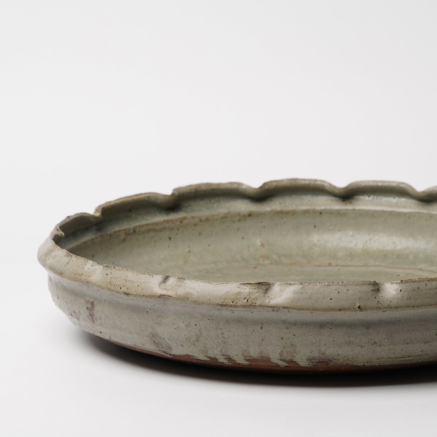 Takeryo Kawaguchi Extra Large Rinka Plate with Silver