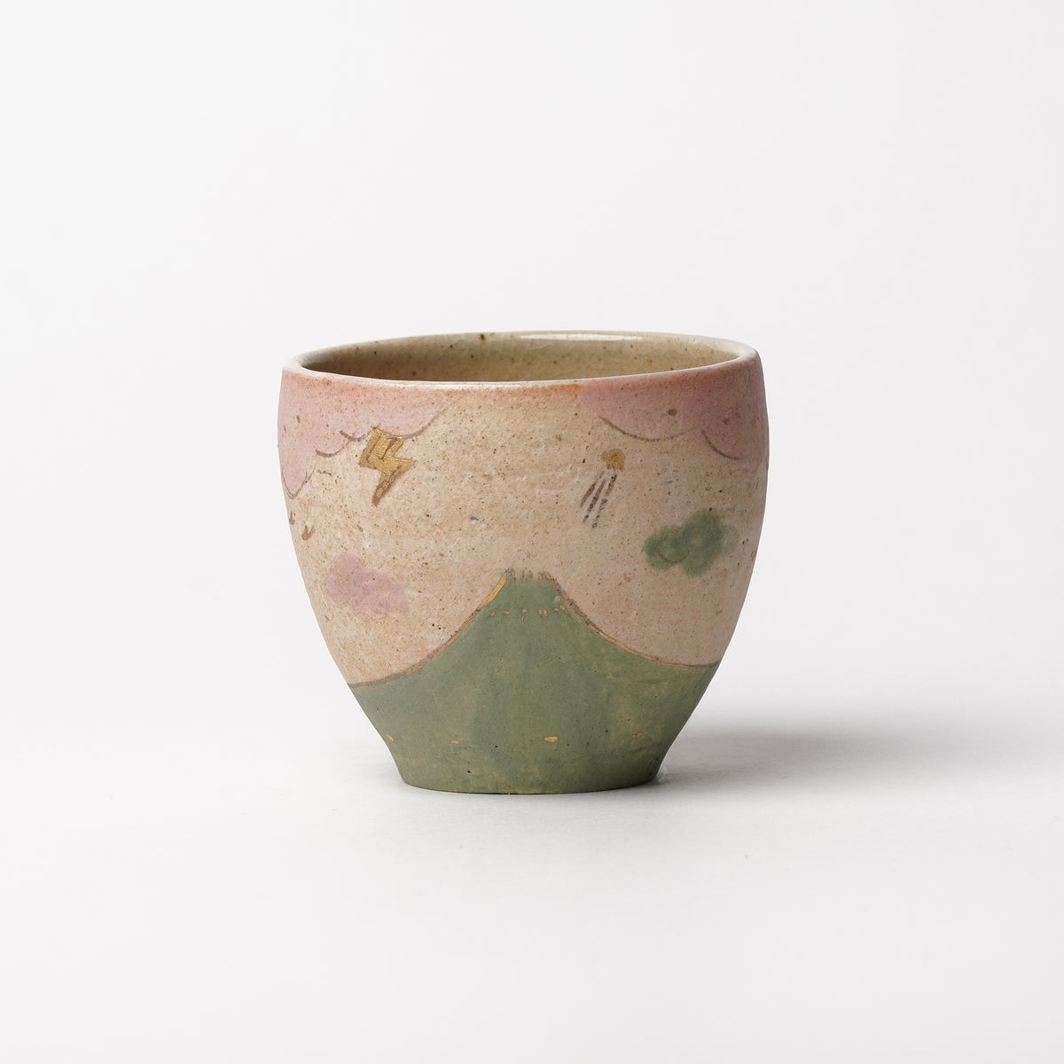 Izumi Sakai Yunomi Tea Cup with gold with gold