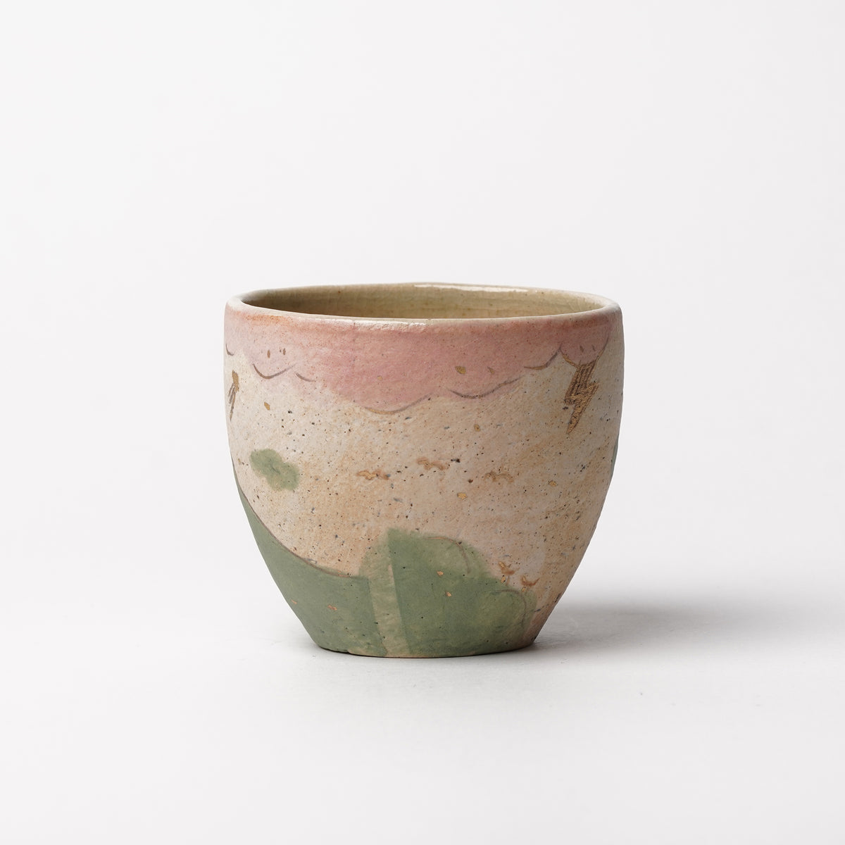 Izumi Sakai Yunomi Tea Cup with gold with gold