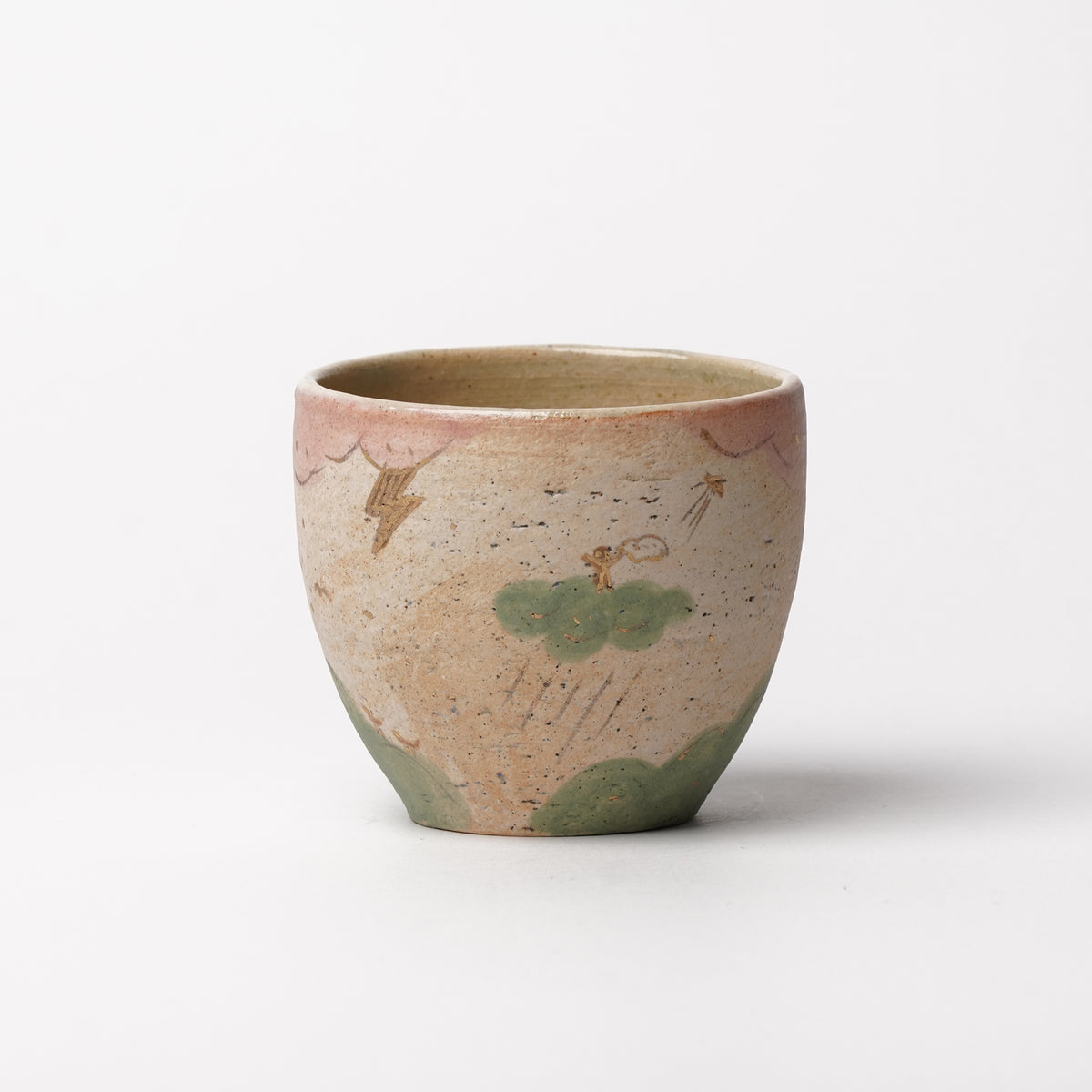 Izumi Sakai Yunomi Tea Cup with gold with gold