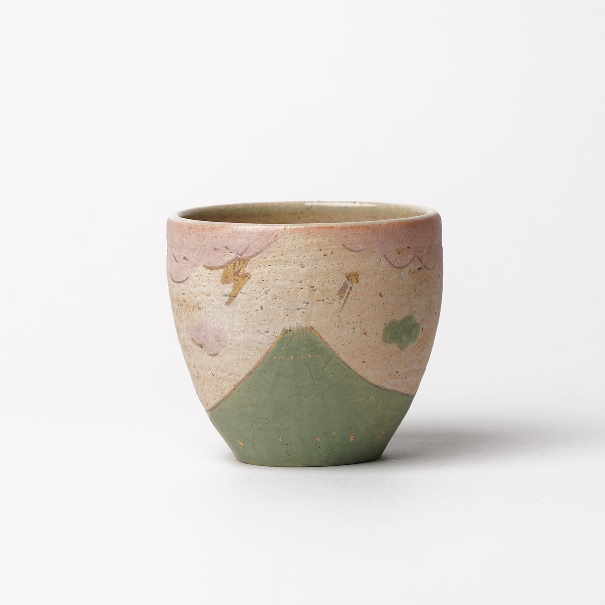Izumi Sakai Yunomi Tea Cup with gold with gold