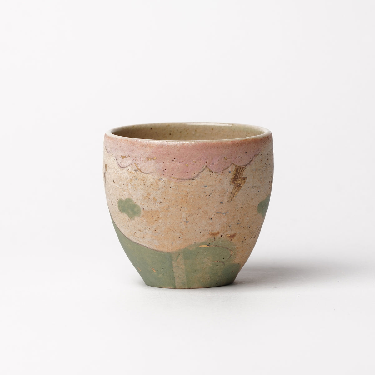 Izumi Sakai Yunomi Tea Cup with gold with gold
