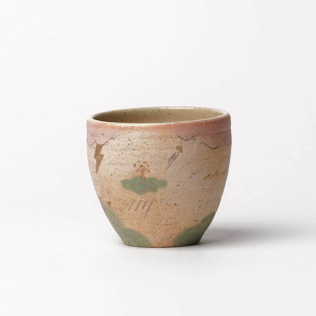 Izumi Sakai Yunomi Tea Cup with gold with gold