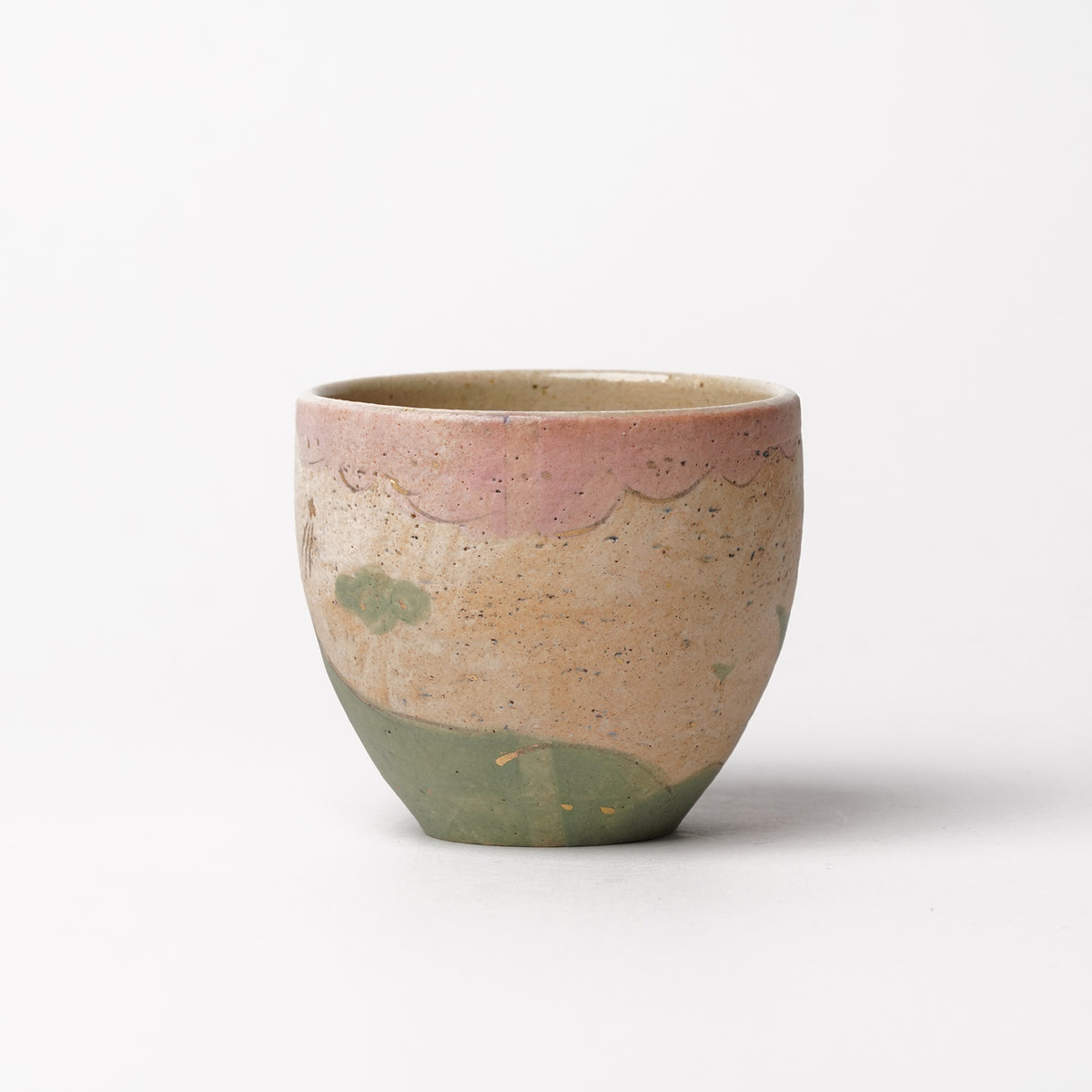 Izumi Sakai Yunomi Tea Cup with gold with gold