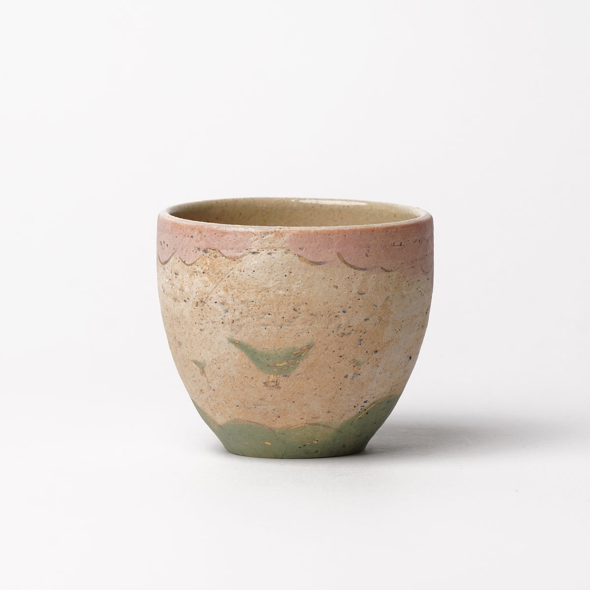 Izumi Sakai Yunomi Tea Cup with gold with gold