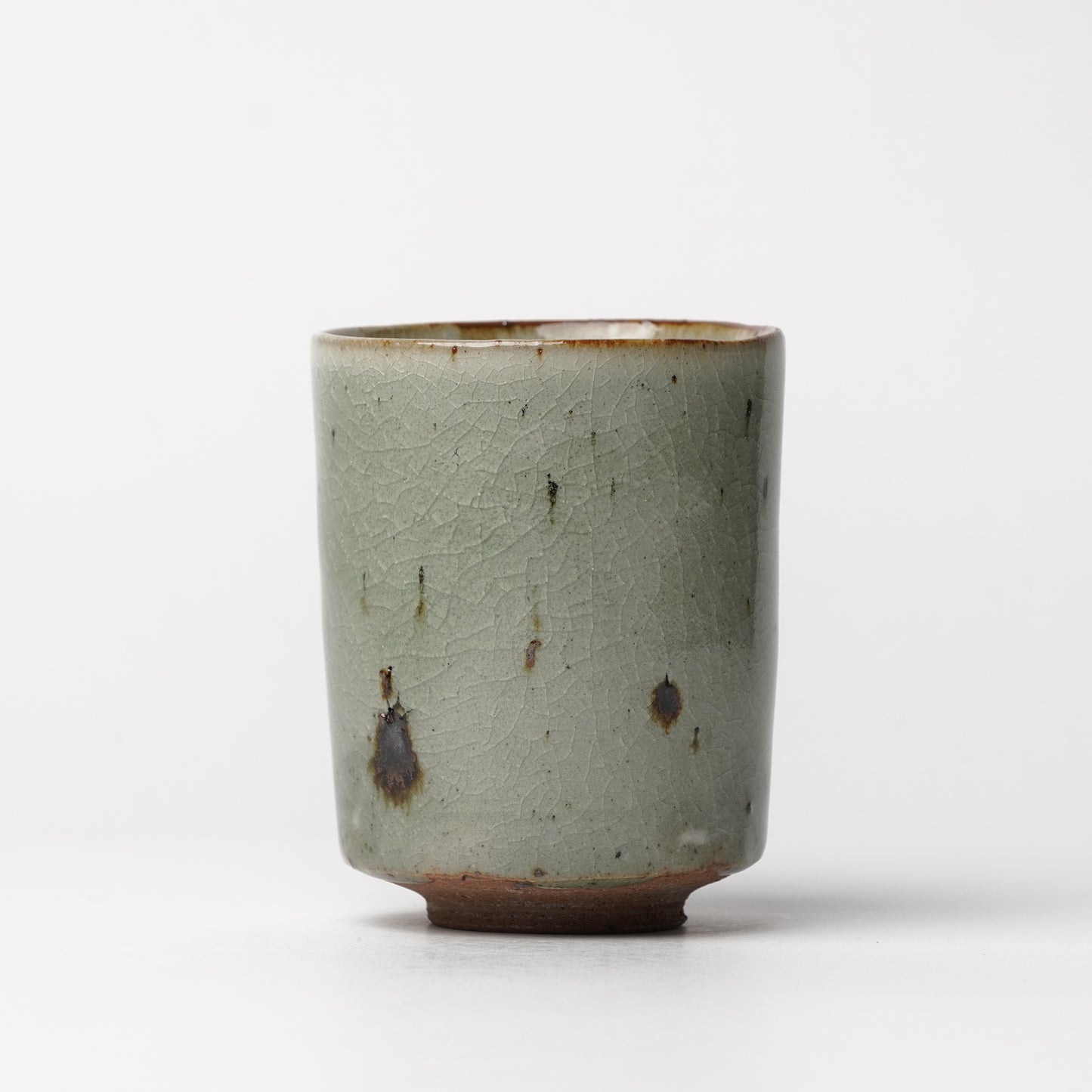 Takeryo Kawaguchi Yunomi Tea Cup Ash Glaze