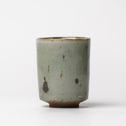 Takeryo Kawaguchi Yunomi Tea Cup Ash Glaze
