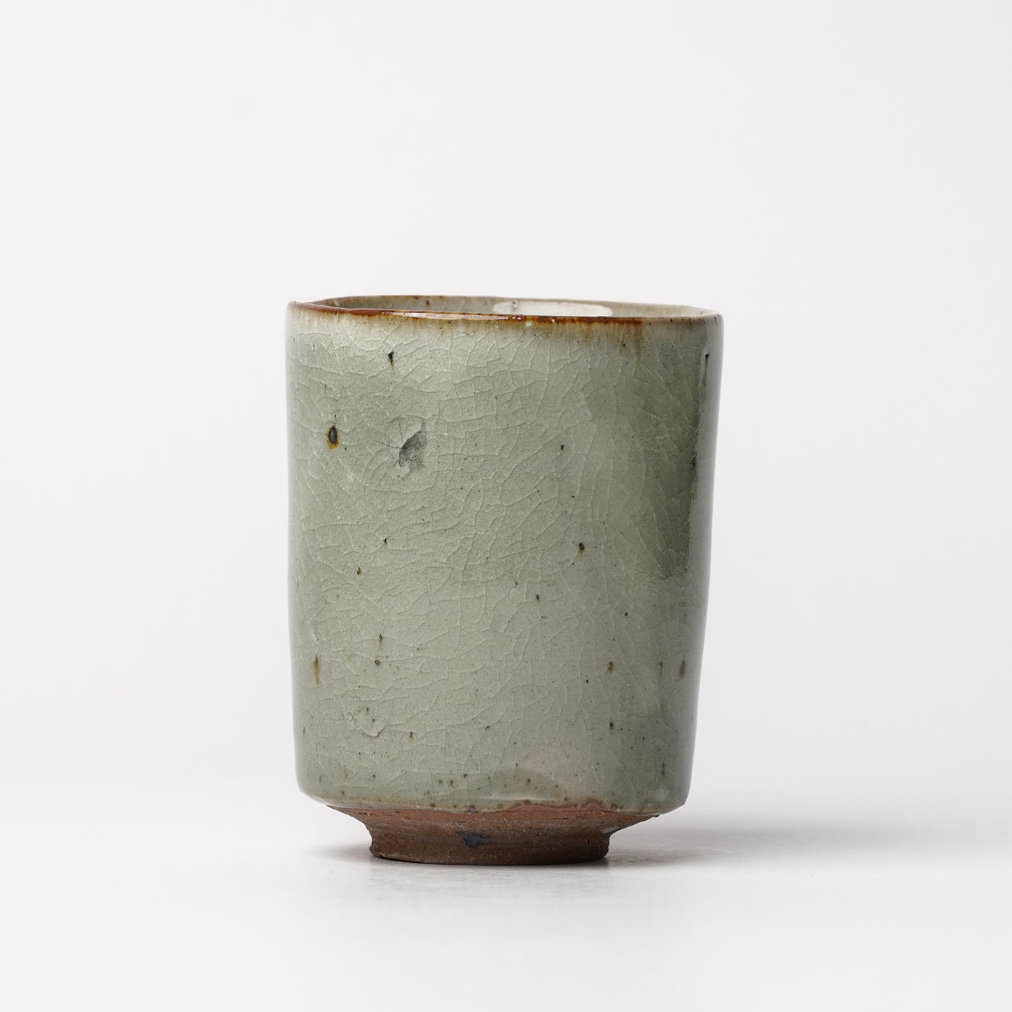 Takeryo Kawaguchi Yunomi Tea Cup Ash Glaze