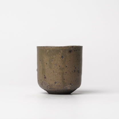 Takeryo Kawaguchi Yunomi Tea Cup Ash Glaze