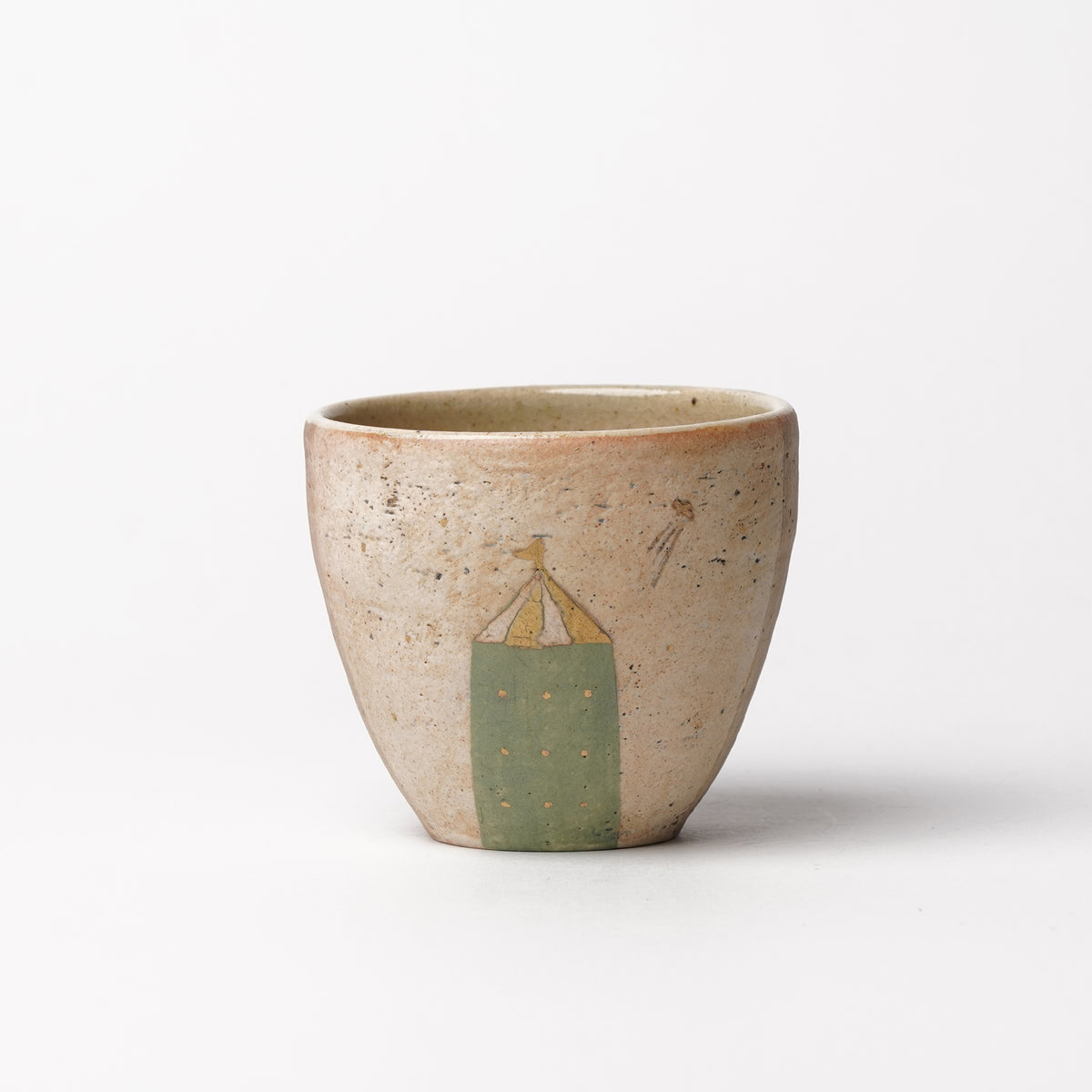 Izumi Sakai Yunomi Tea Cup with gold with gold