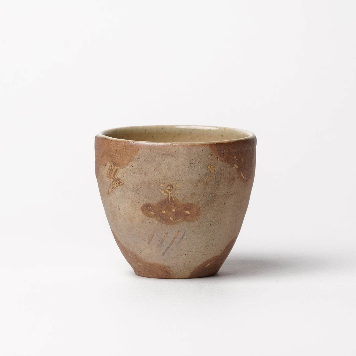 Izumi Sakai Yunomi Tea Cup with gold with gold